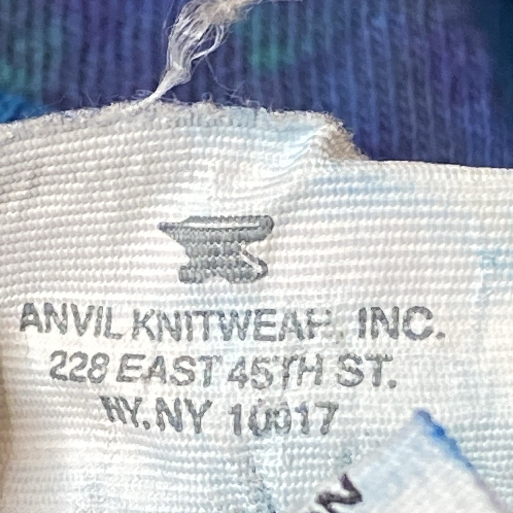 Y2K Anvil Grateful Dead Dancing Bear Tie-Dye Tee‎ Adult M Hippie Festival Rock - Picture 8 of 10
